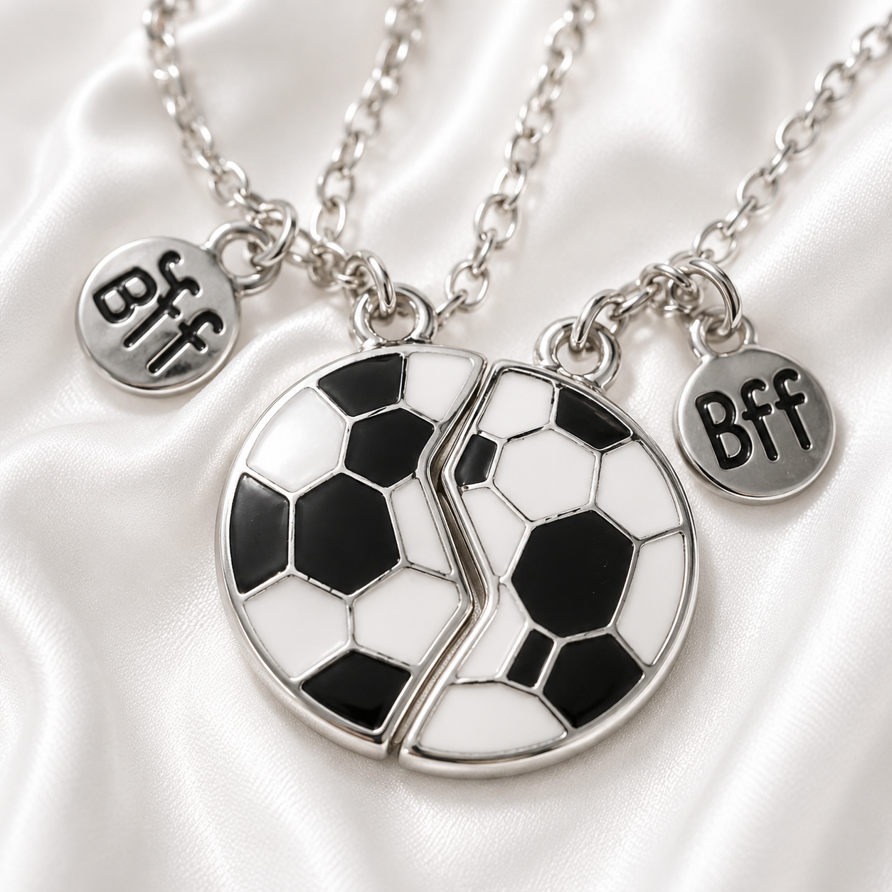 Magnetic Soccer Ball BFF Necklace