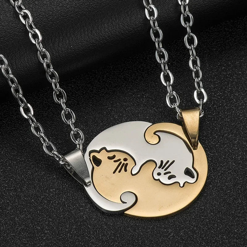 Geometric Cat Heart Puzzle