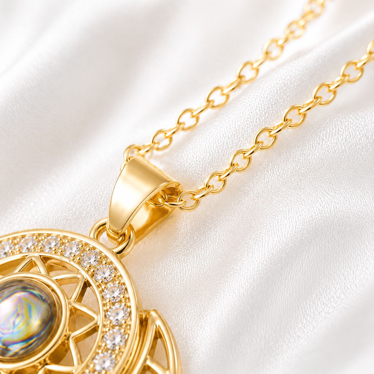 Sun & Moon Projection Necklace
