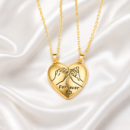 Magnetic Heart Coupling Necklace