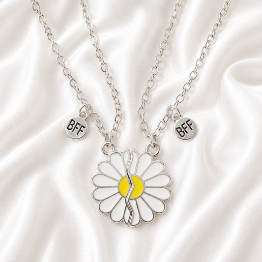 Magnetic Daisy Flower BFF Necklace