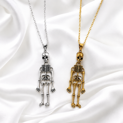 Gothic Skeleton Pendant Necklace