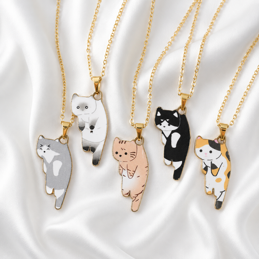 Cute Cartoon Cat Pendant Necklace