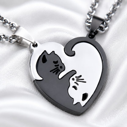 Geometric Cat Heart Puzzle