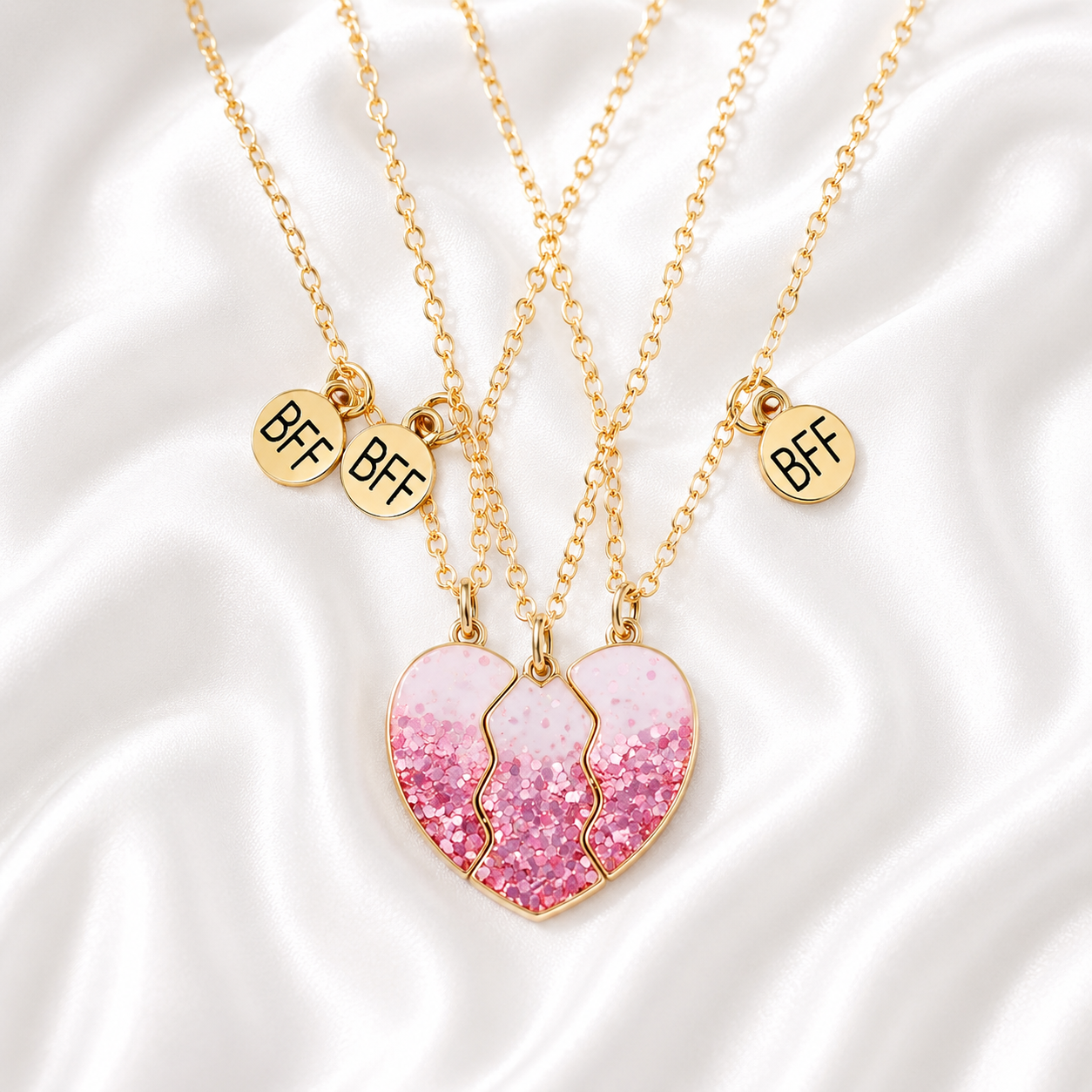 Sparkle Pastel Matchy Heart Jewelry