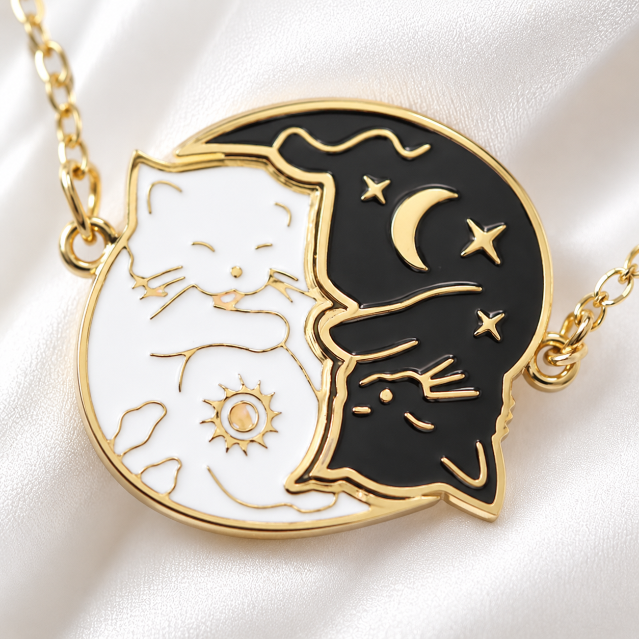 Cat Puzzle Necklace