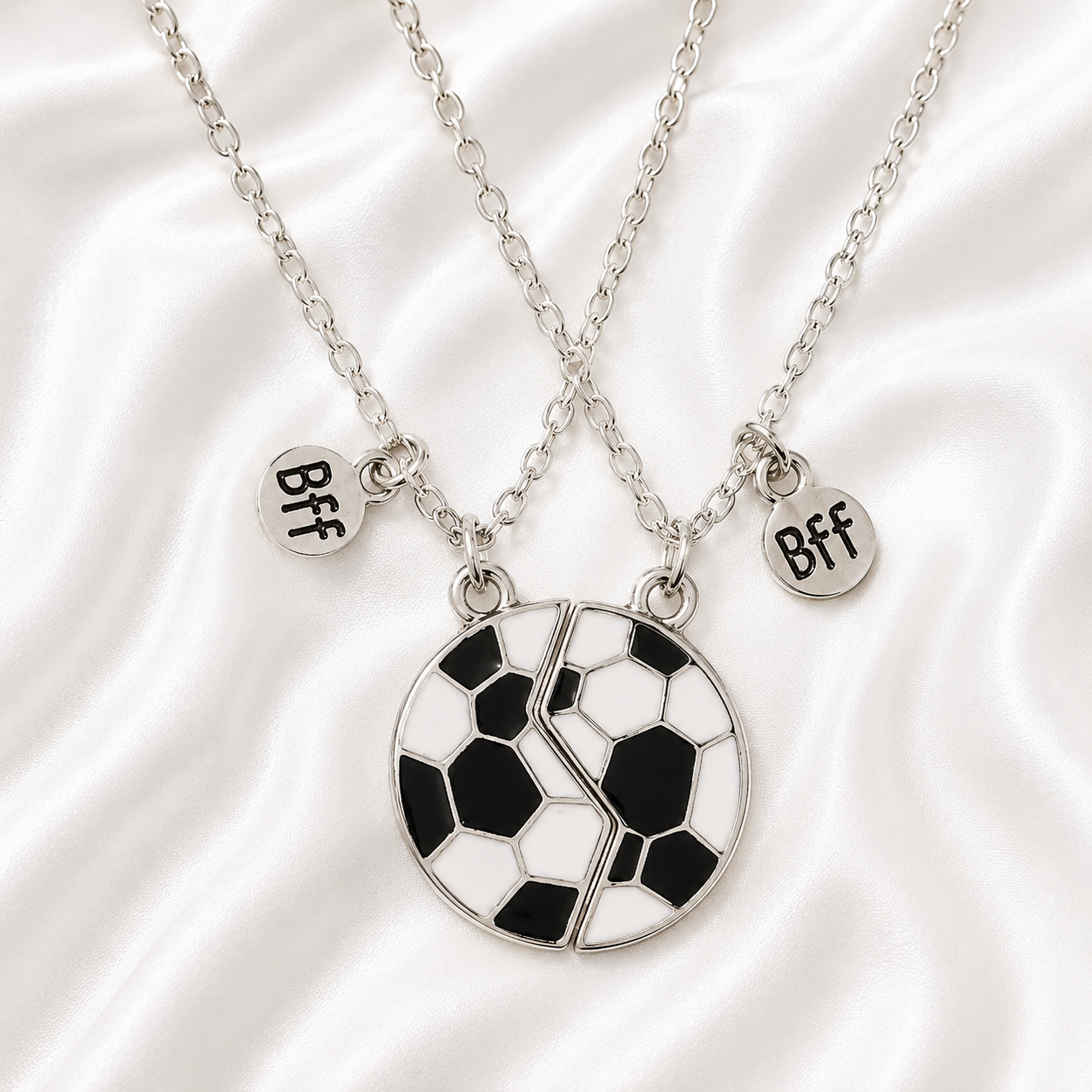 Magnetic Soccer Ball BFF Necklace