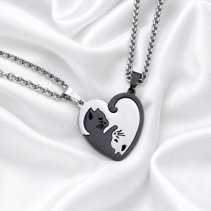 Geometric Cat Heart Puzzle