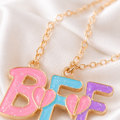 BFF Letter Puzzle Necklace