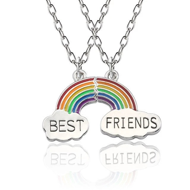 Split Rainbow Cloud BFF Necklace