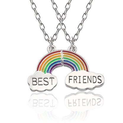 Split Rainbow Cloud BFF Necklace