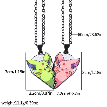 Pokémon Eeveelution Heart Necklace
