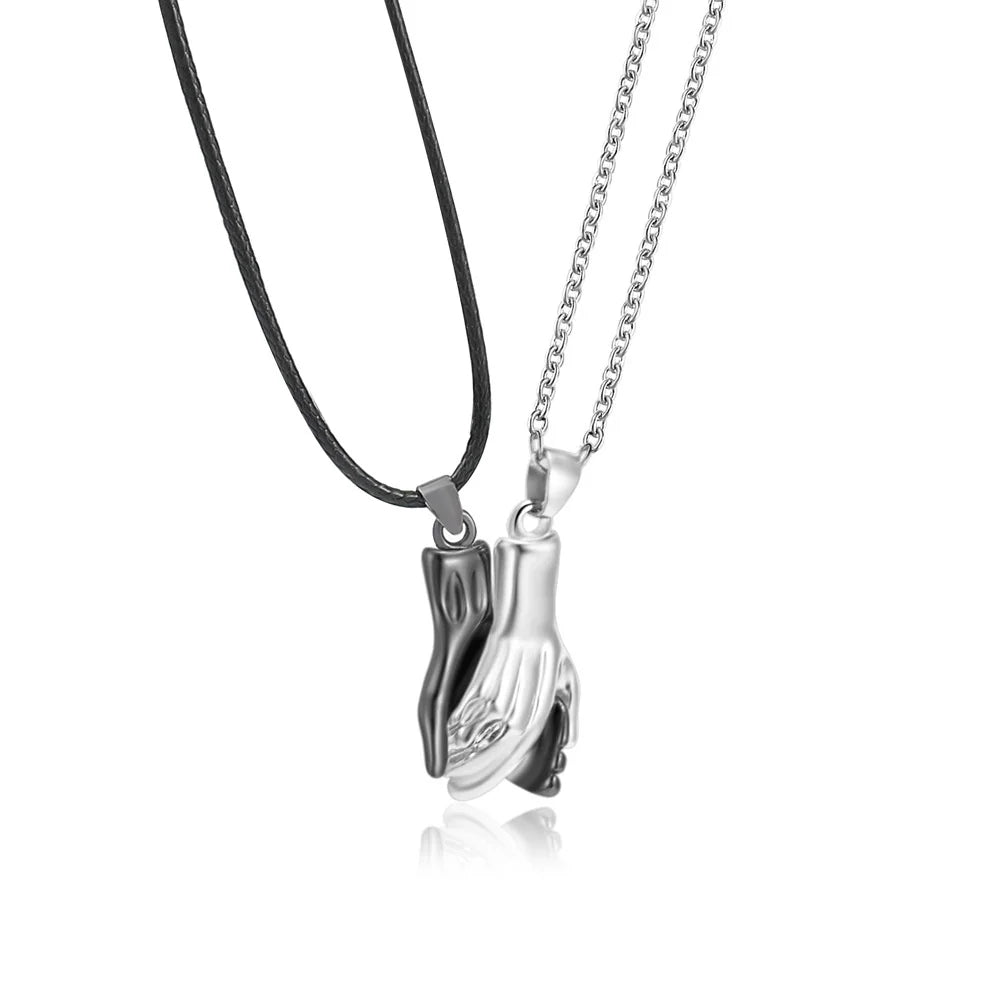 Magnetic Holding Hands Necklace