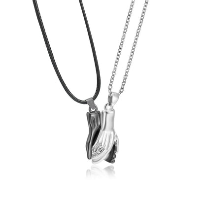 Magnetic Holding Hands Necklace