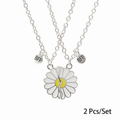 Magnetic Daisy Flower BFF Necklace