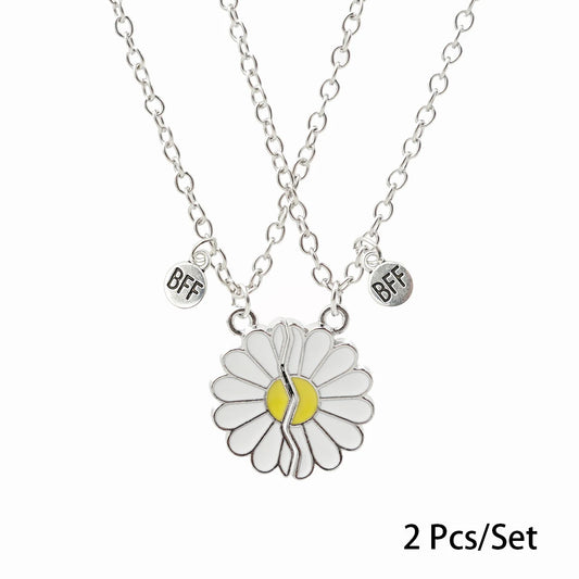 Magnetic Daisy Flower BFF Necklace