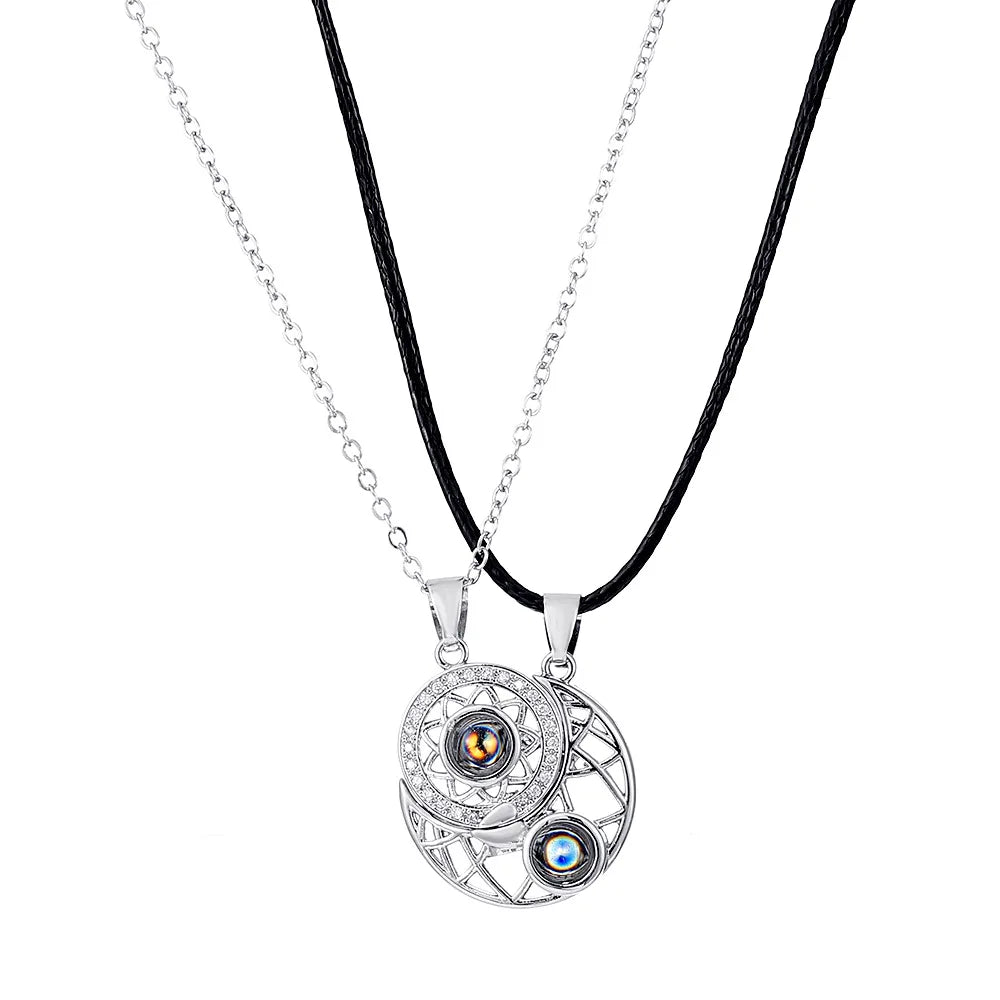 Sun & Moon Projection Necklace