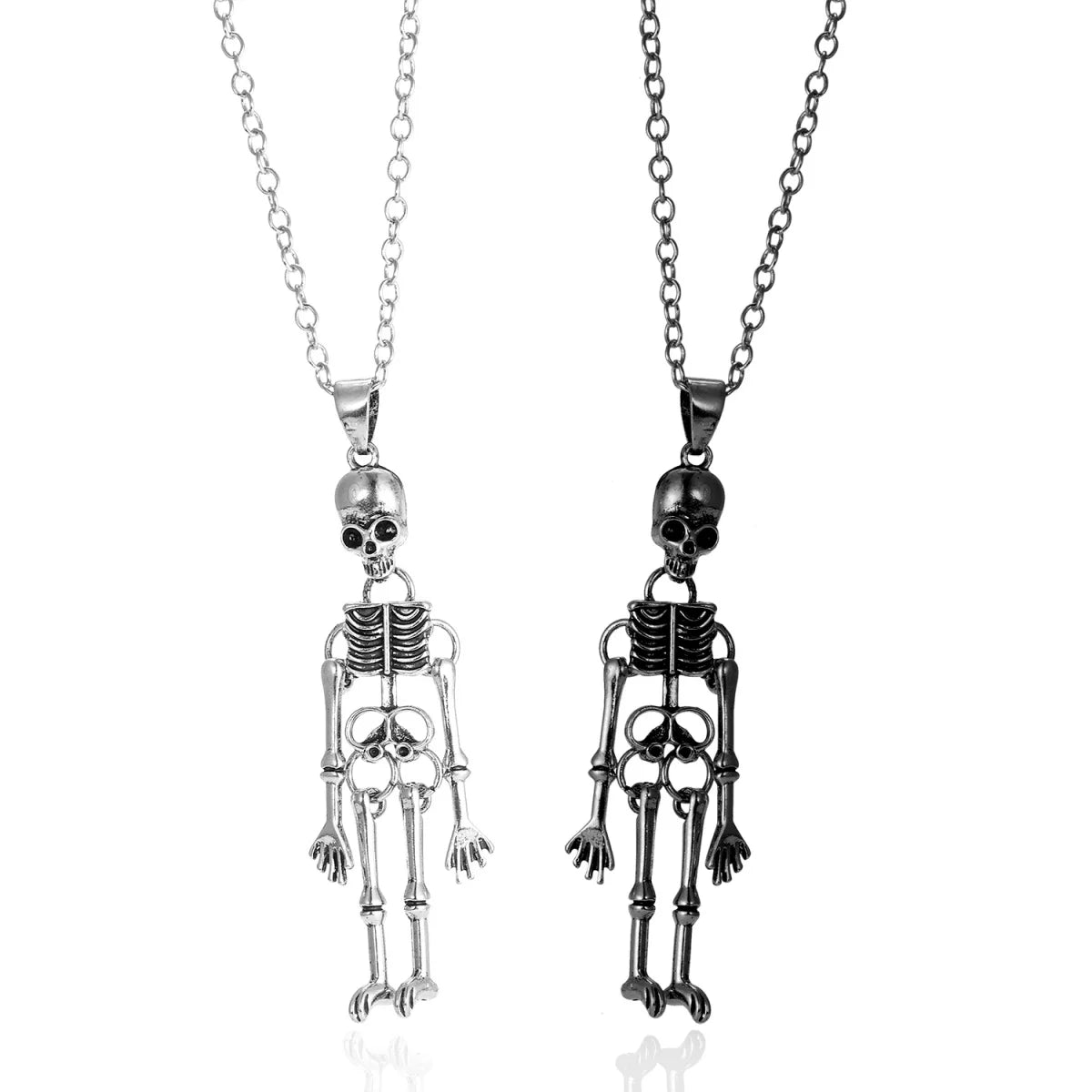 Gothic Skeleton Pendant Necklace