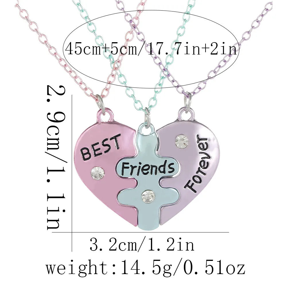 Pastel Puzzle Heart Jewelry