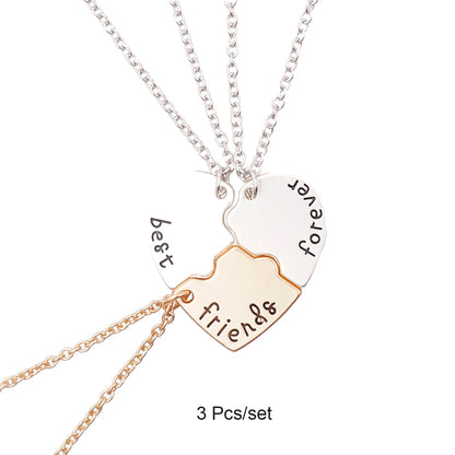 Best Friends Heart Necklace