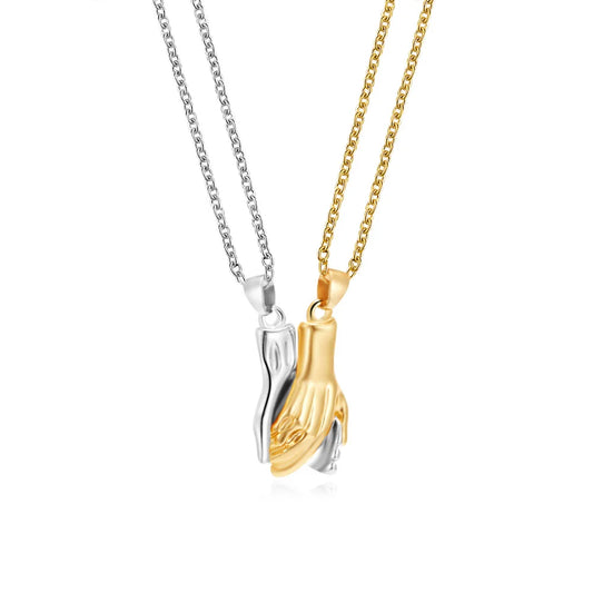 Magnetic Holding Hands Necklace