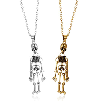 Gothic Skeleton Pendant Necklace