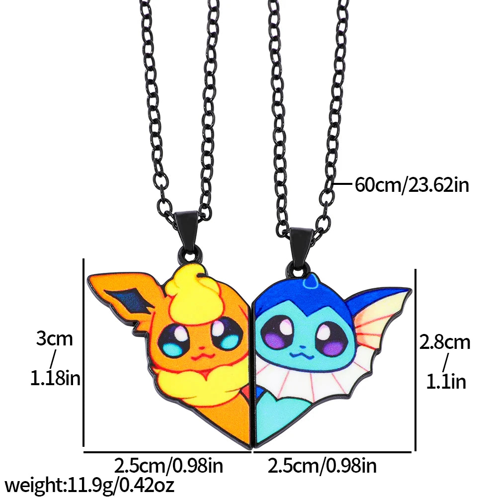 Pokémon Eeveelution Heart Necklace