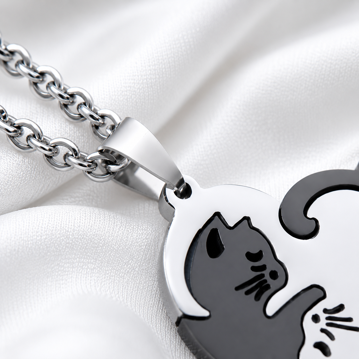 Geometric Cat Heart Puzzle