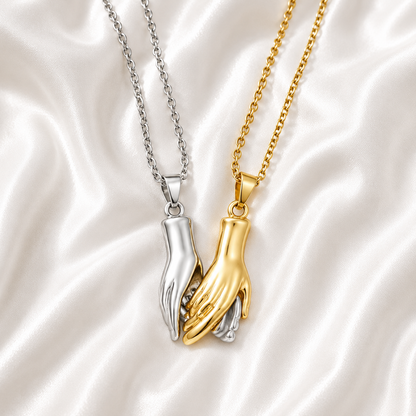 Magnetic Holding Hands Necklace