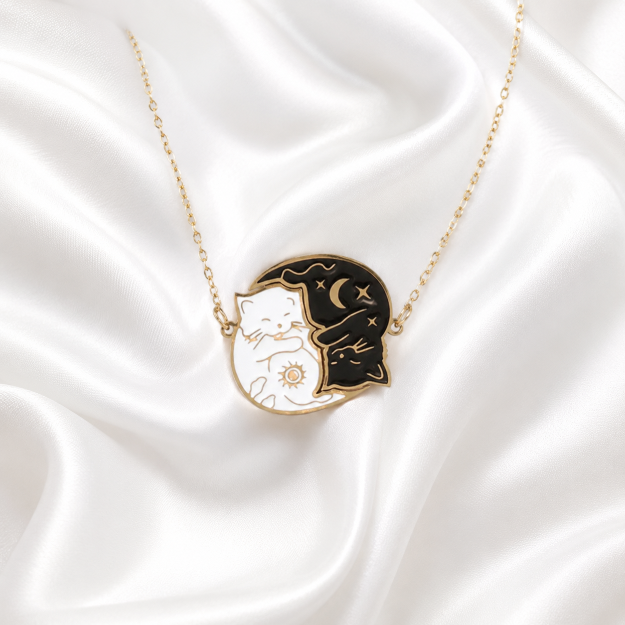Cat Puzzle Necklace