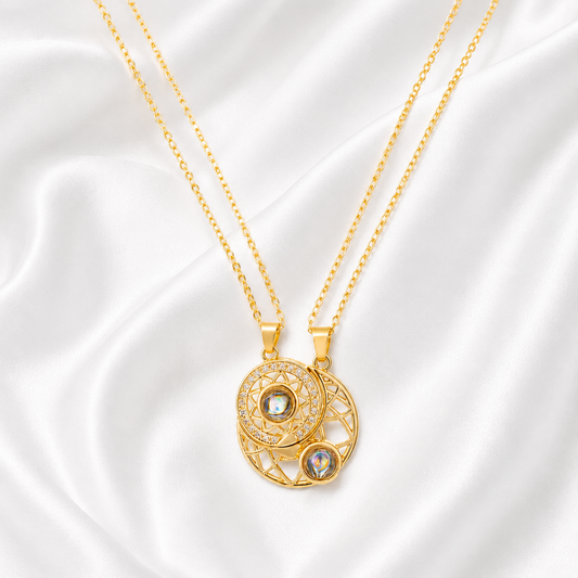 Sun & Moon Projection Necklace