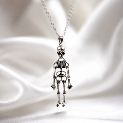 Gothic Skeleton Pendant Necklace